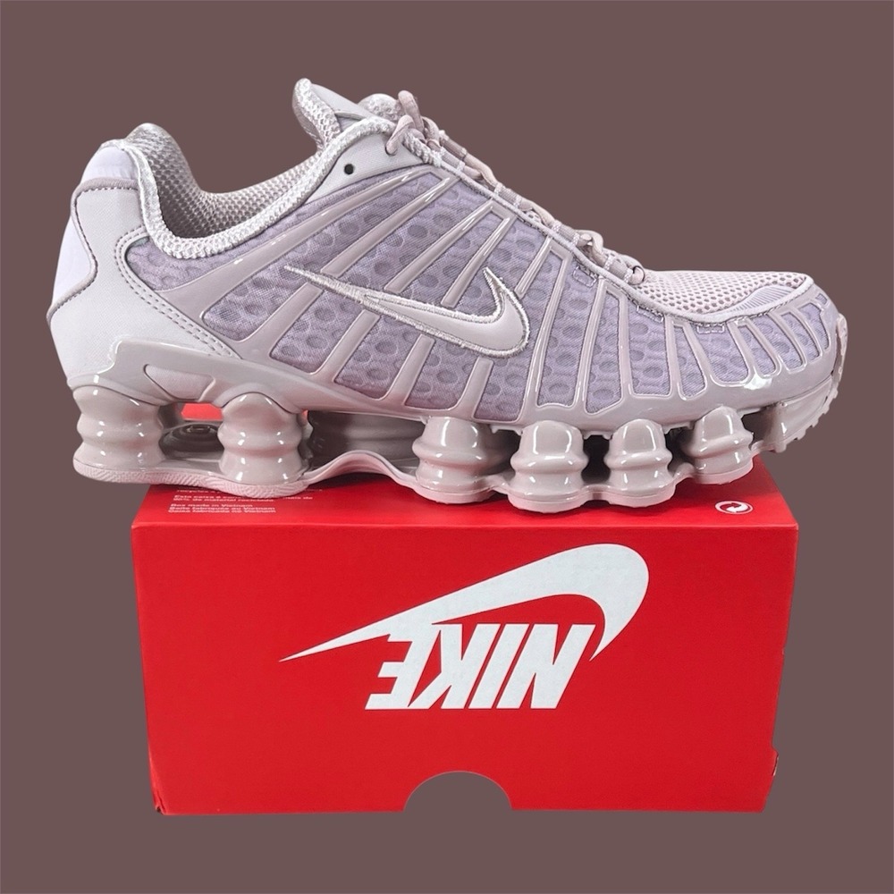 Nike Shox TL New Runner Trainer Casual Particle Rose Womens Sz 12 AR3566-601